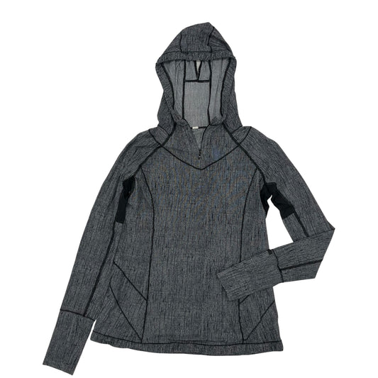 Athletic Top Ls Collar By Lululemon In Grey, Size:M