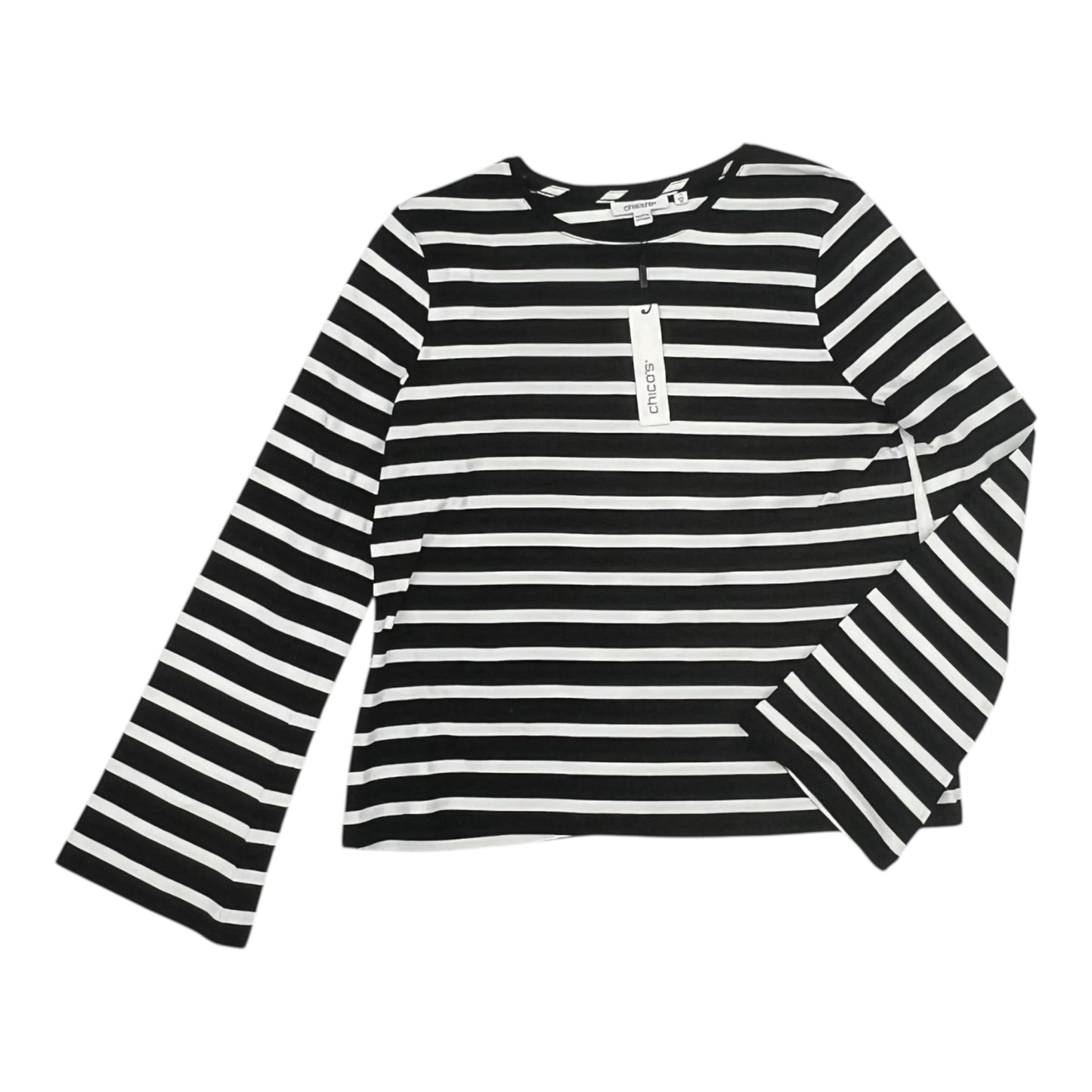 Top Ls By Chicos In Black & White, Size:M