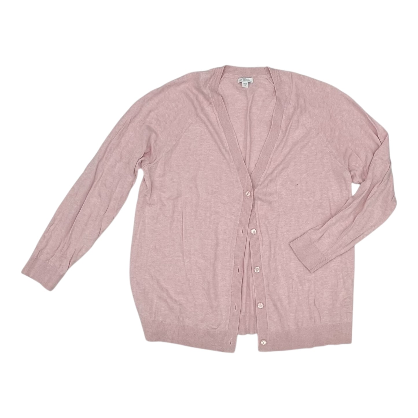 Sweater Cardigan By J. Jill In Pink, Size:Xl