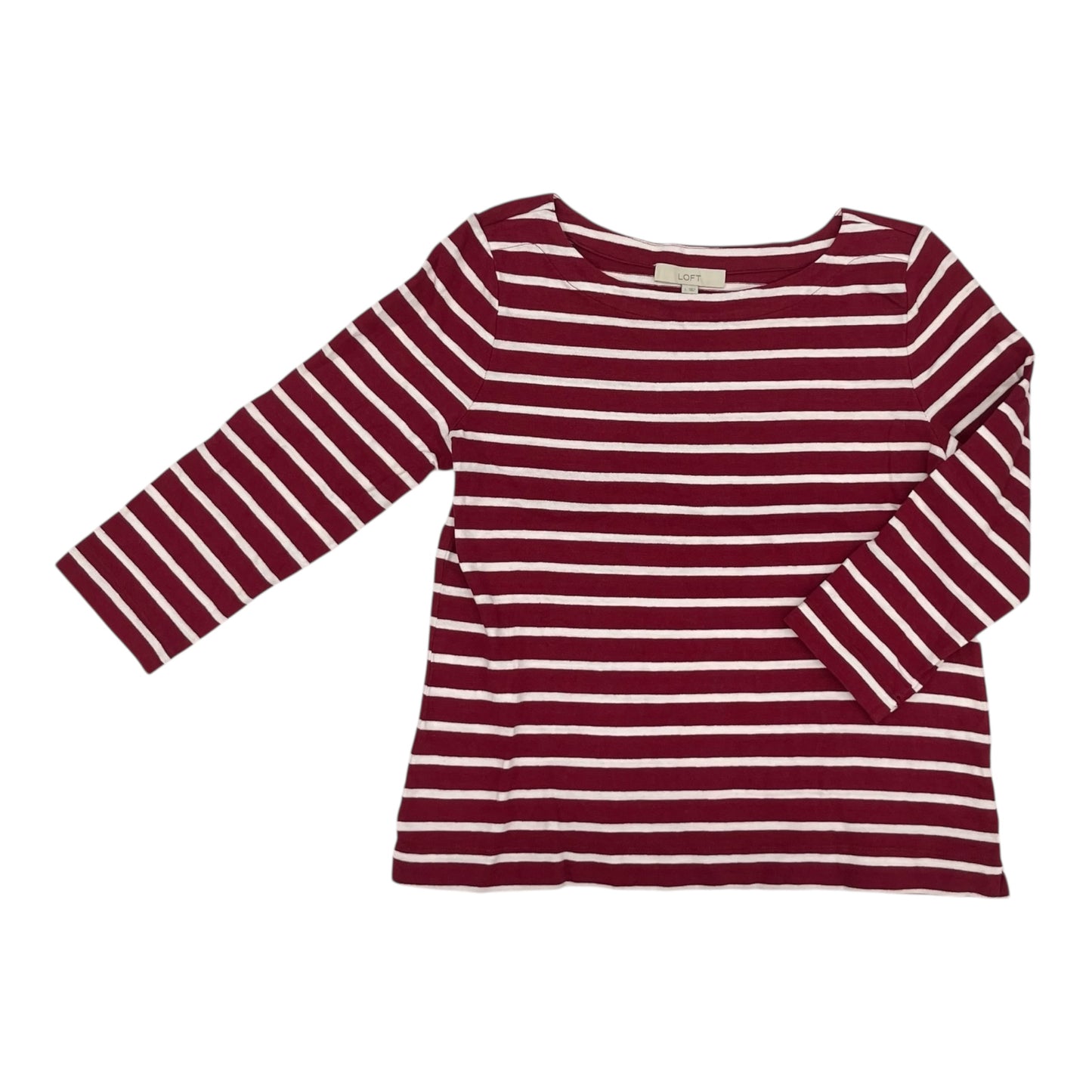 Top Ls By Loft In Red & White, Size:L