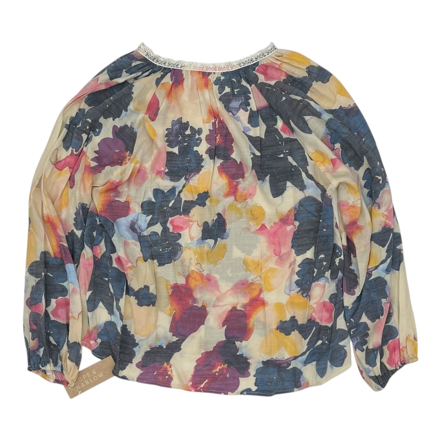 Blouse Ls By Hope & Harlow In Multi, Size:M