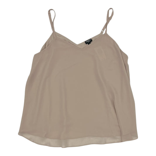 Blouse Sleeveless By Torrid In Tan, Size:1X