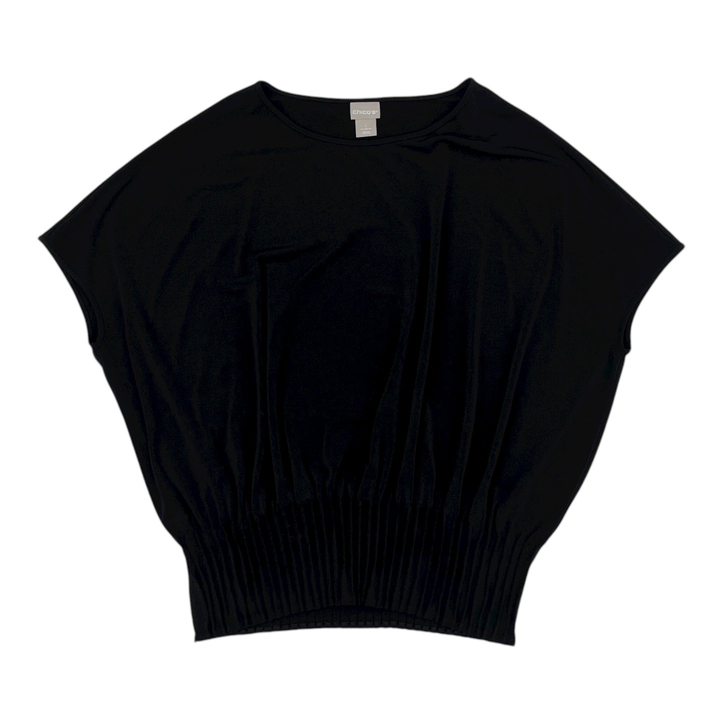 Blouse Ss By Chicos In Black, Size:M