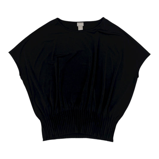 Blouse Ss By Chicos In Black, Size:M