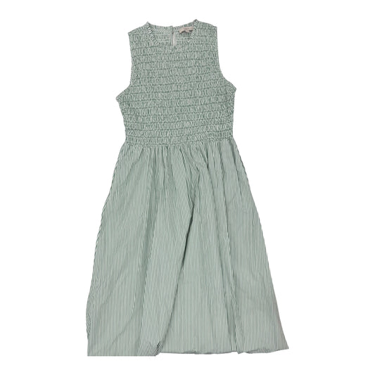 Dress Casual Maxi By Loft In Green & White, Size:L