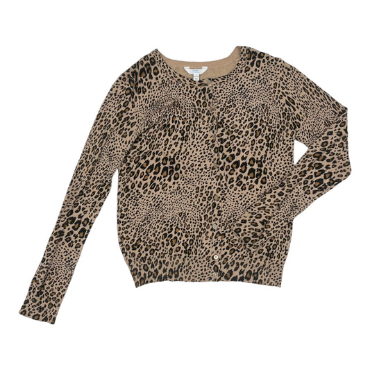 Cardigan By Time And Tru In Leopard Print, Size:L