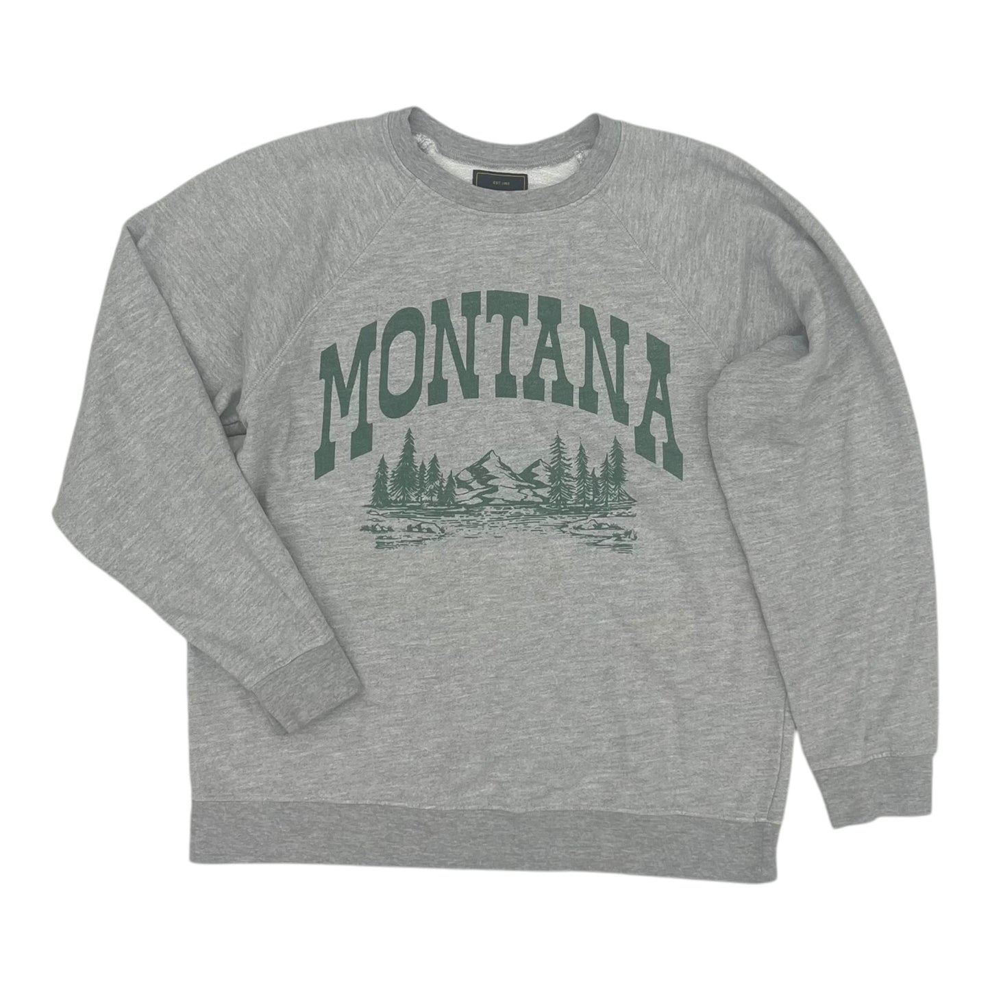 SWEATSHIRT CREWNECK by    CLOTHES MENTOR In GREY, Size: S