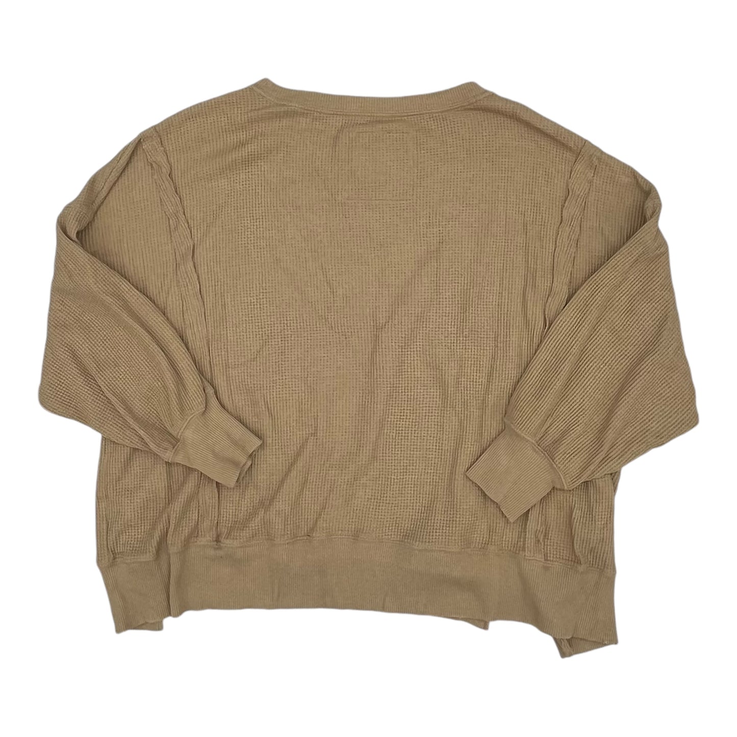 Sweatshirt Crewneck By American Eagle In Tan, Size:M