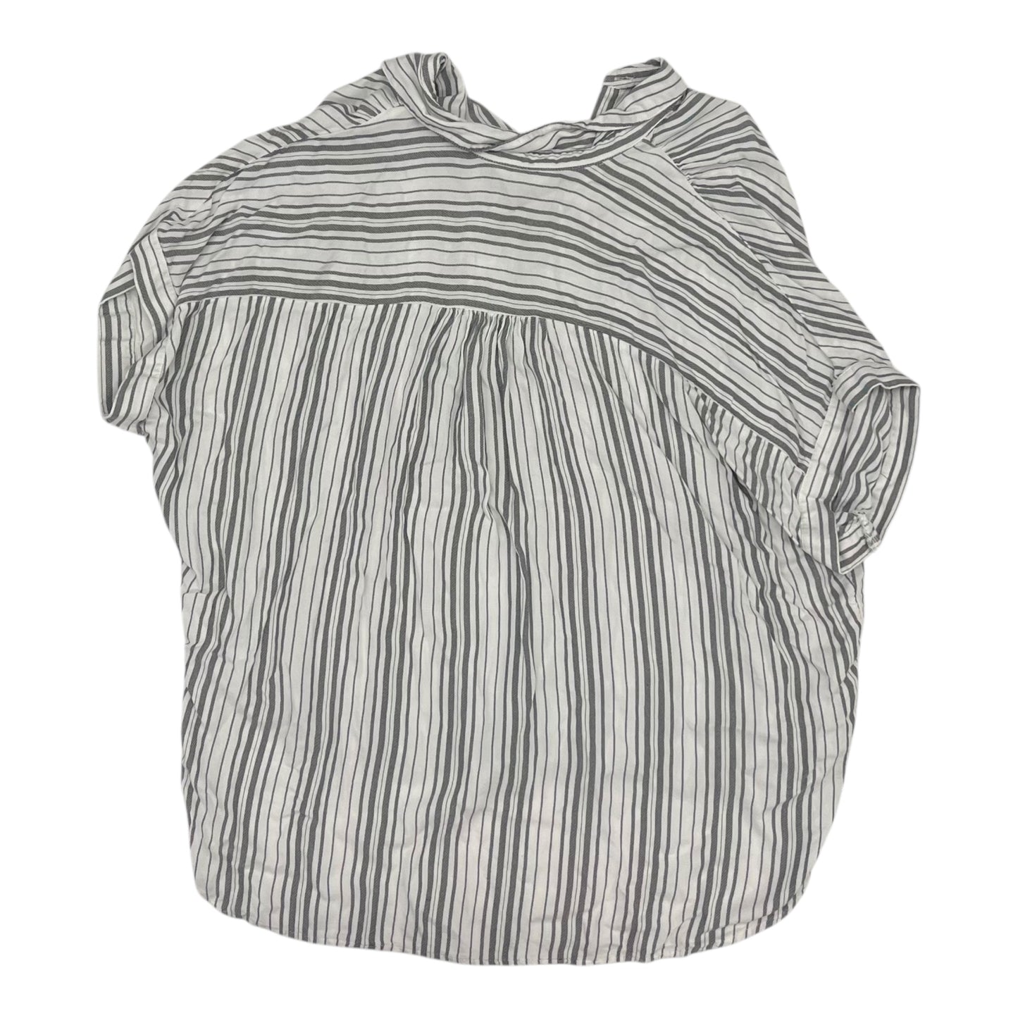 Top Ss By Time And Tru In Grey & White, Size:Xl