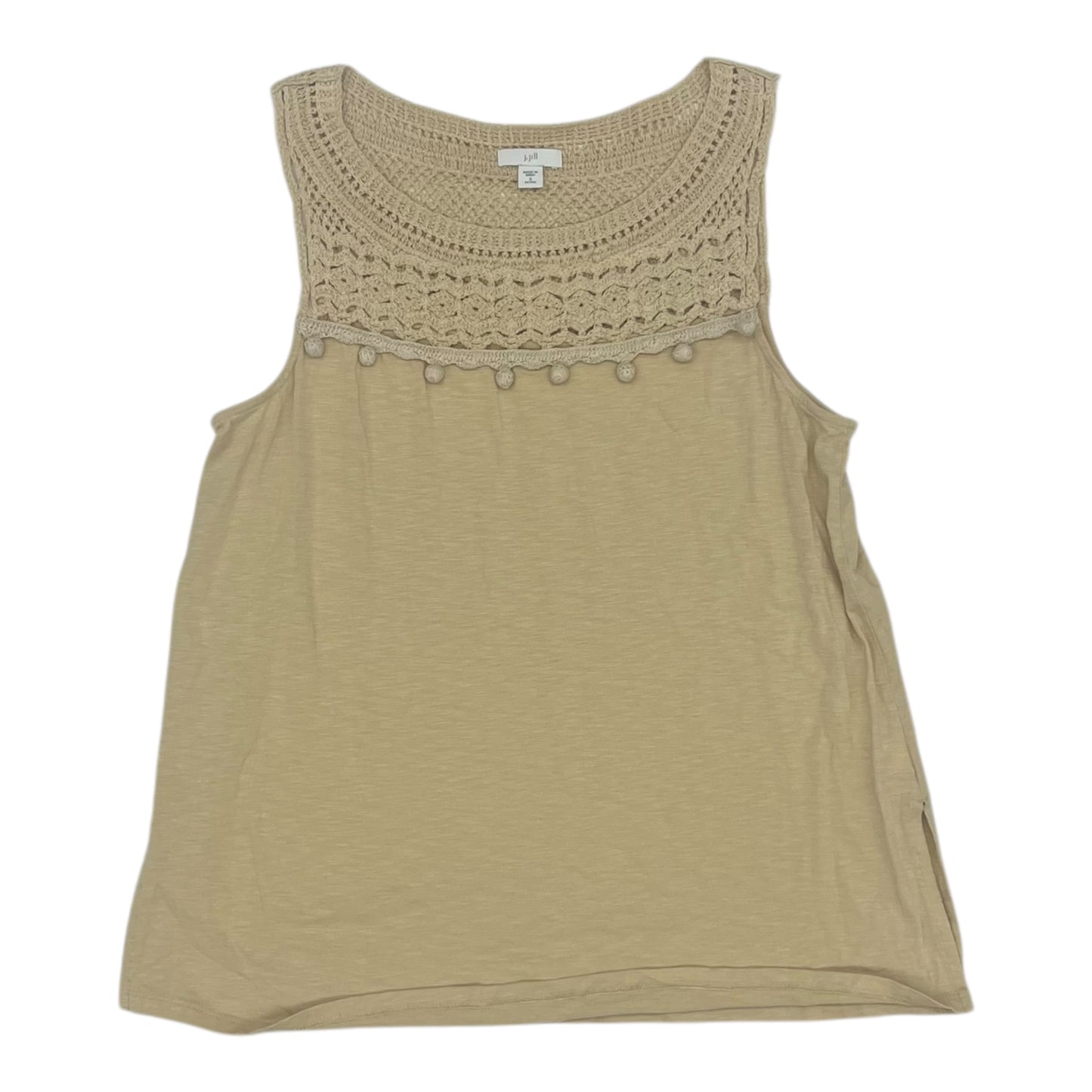 Top Sleeveless By J. Jill In Tan, Size:Sp