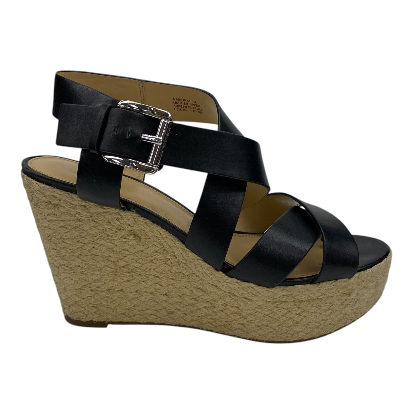 Sandals Designer By Michael Kors In Black, Size:8.5