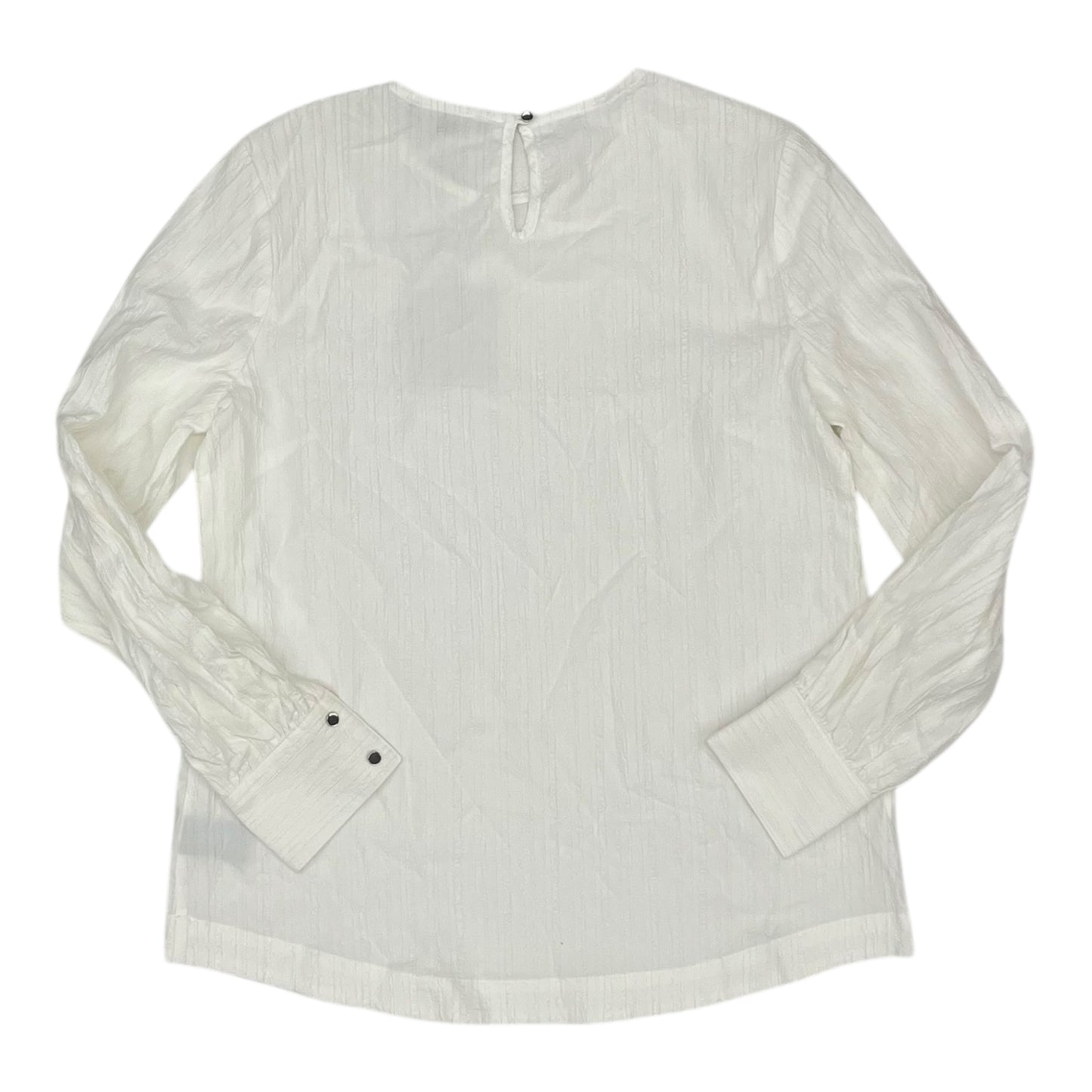 Blouse Ls By Marled In White, Size:M