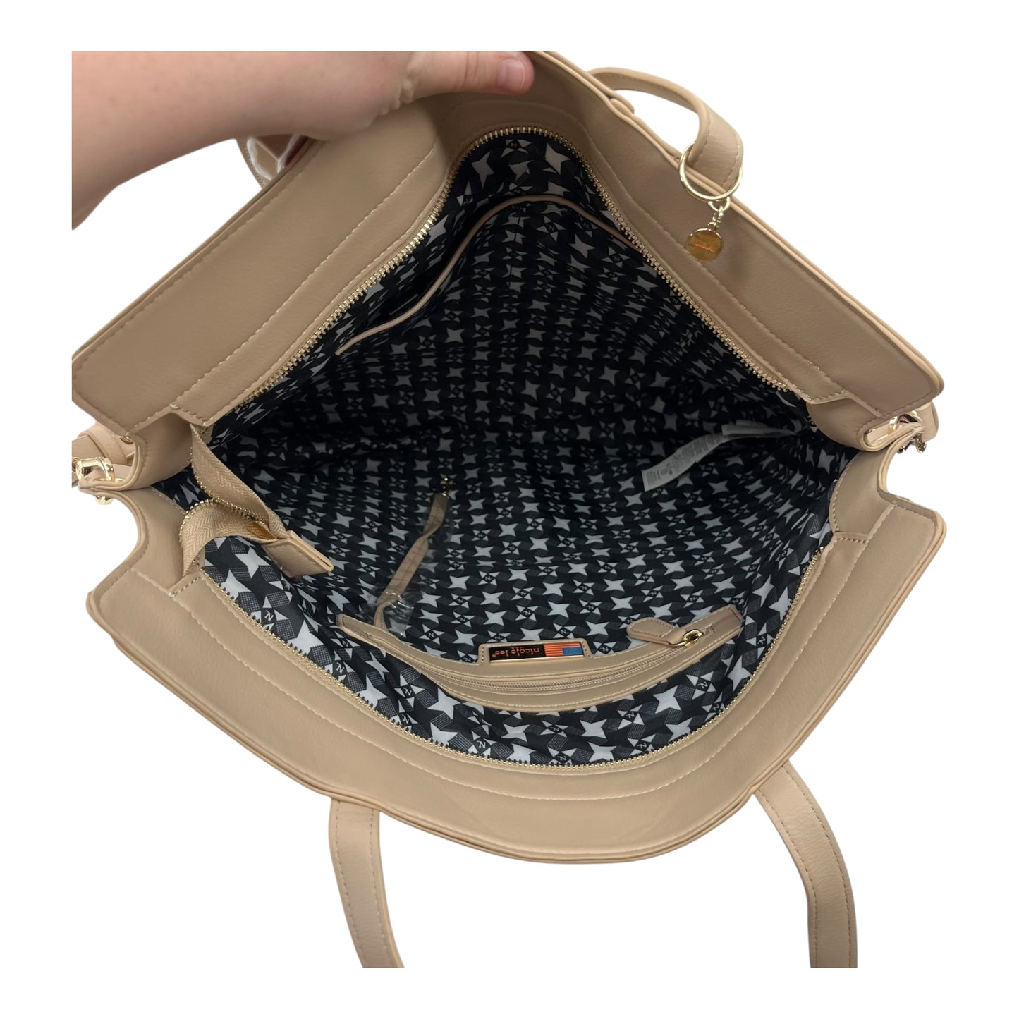 Tote By Nicole Lee In Beige, Size:Large