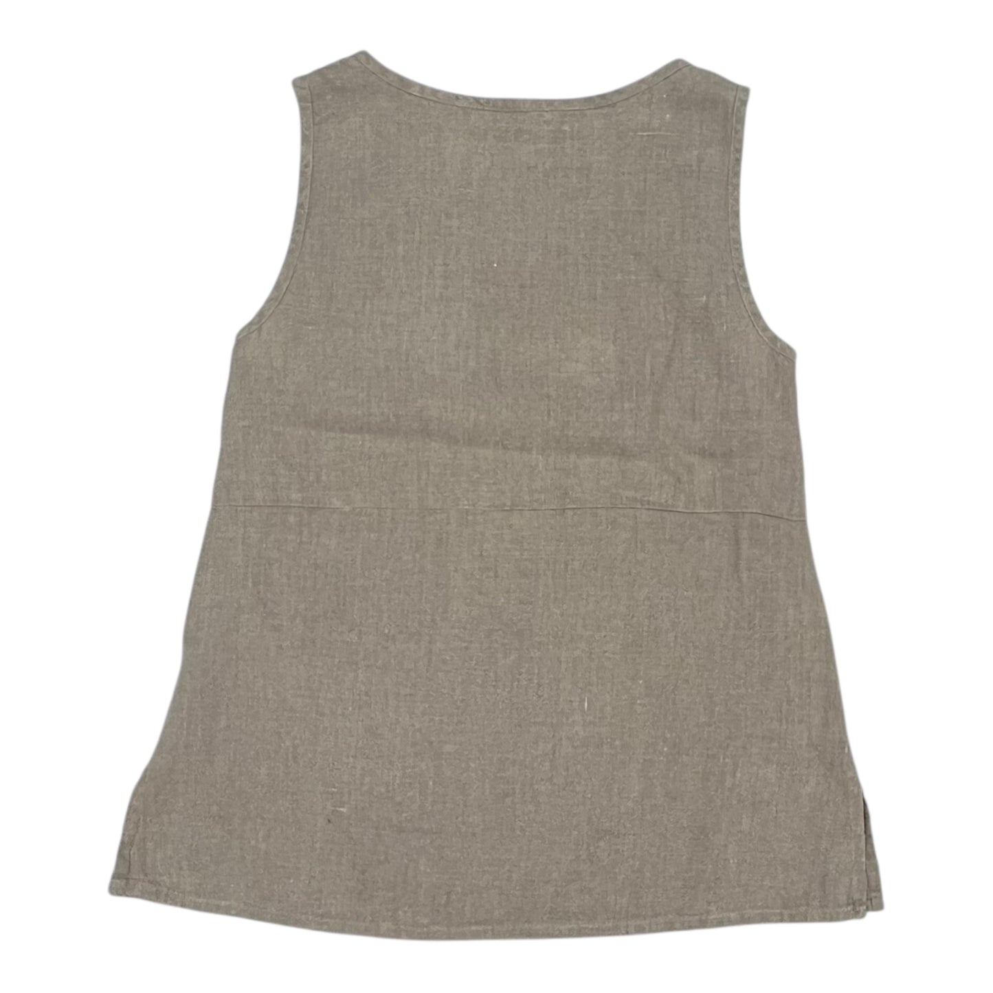 Top Sleeveless By Flax In Tan, Size:Sp