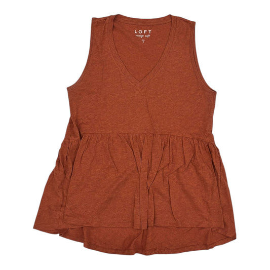 TOP SLEEVELESS by LOFT In ORANGE, Size: S