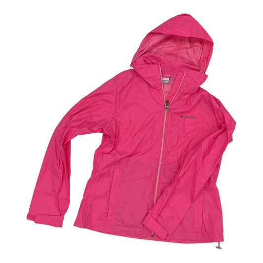 Jacket Windbreaker By Columbia In Pink, Size:L