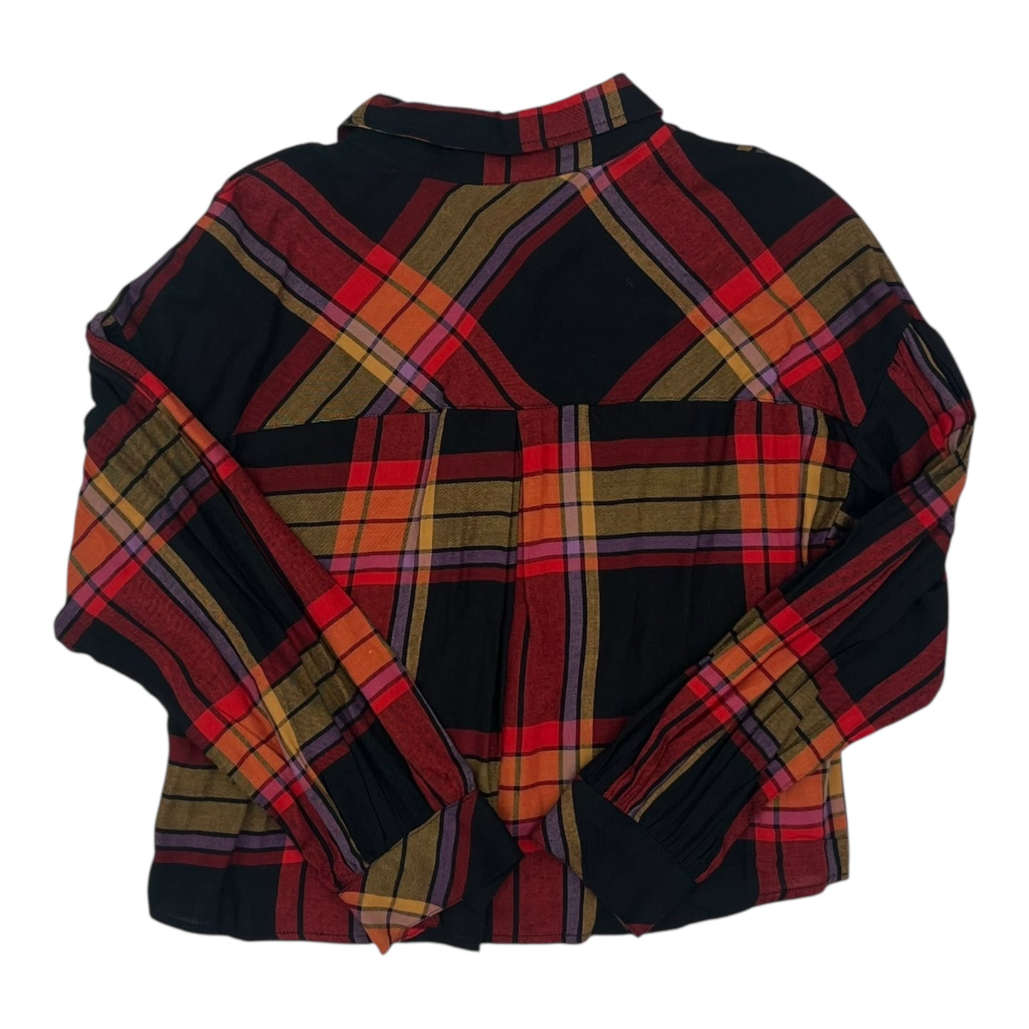 Blouse Ls By Sanctuary In Plaid Pattern, Size:S