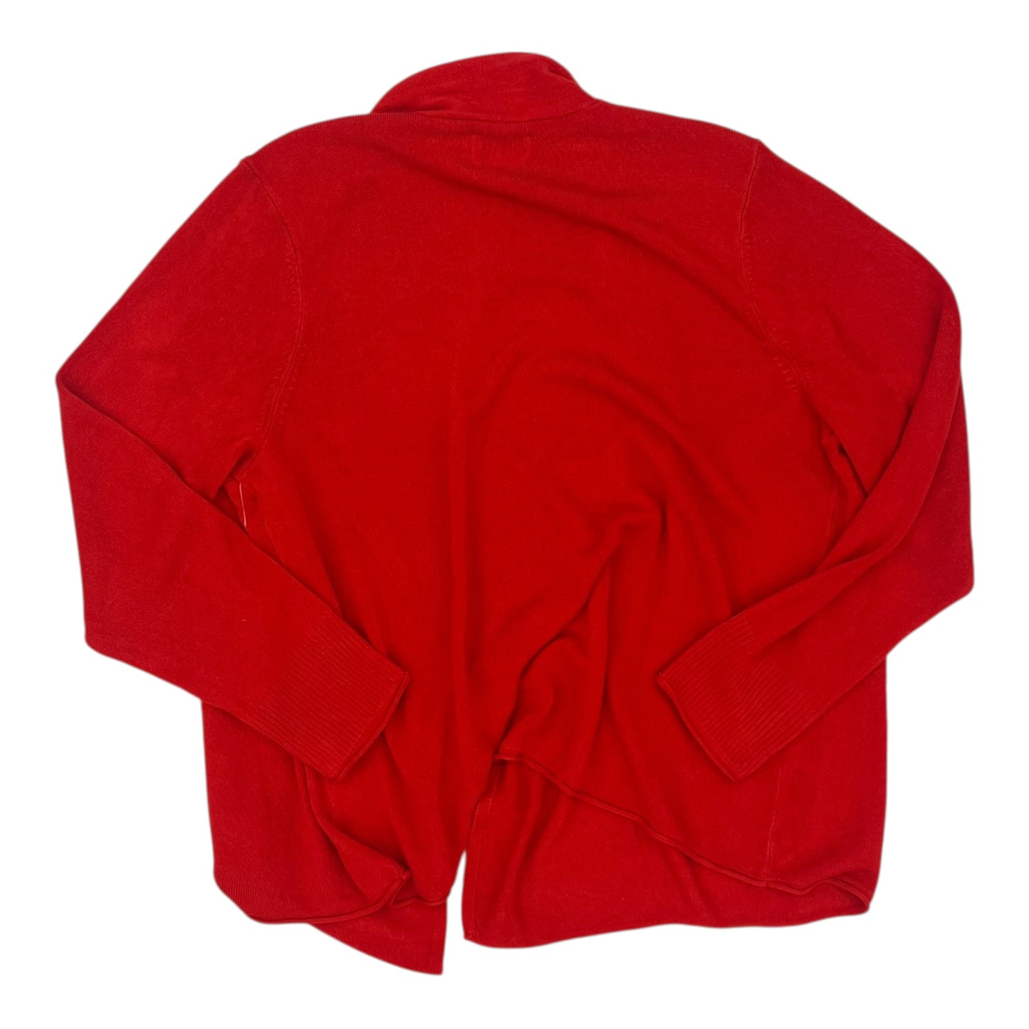 Sweater Cardigan By Croft And Barrow In Red, Size:Xxl