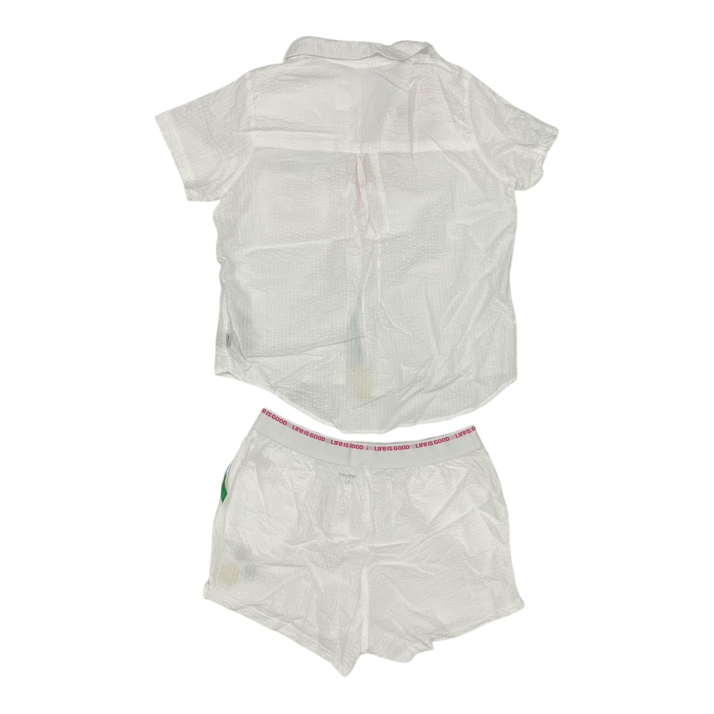 Pajamas 2Pc By Life Is Good In White, Size:S