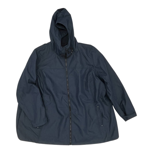 Jacket Windbreaker By Clothes Mentor In Blue, Size:5
