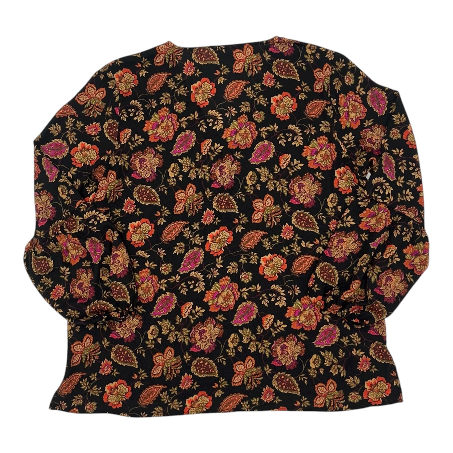 Blouse Ls By Maurices In Black & Red, Size:Xl