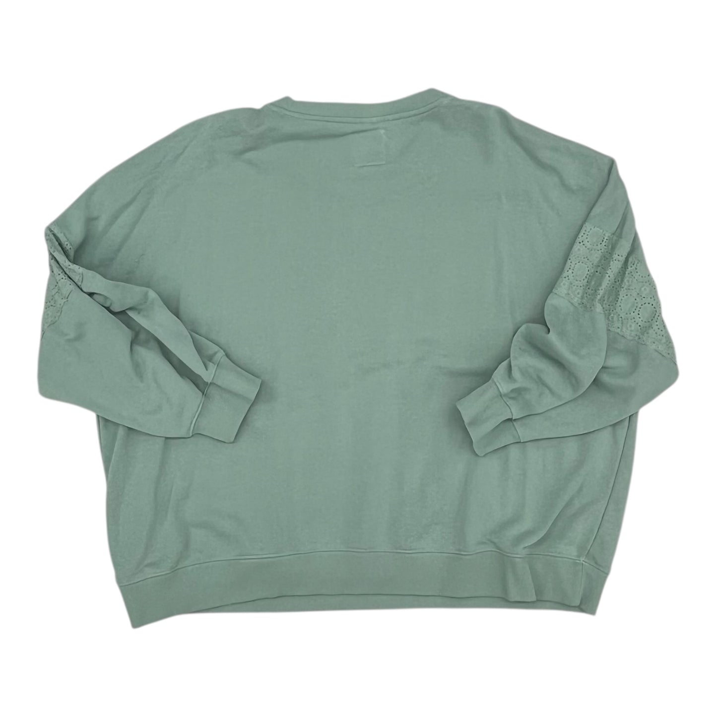 Sweatshirt Crewneck By C And C In Green, Size:2X