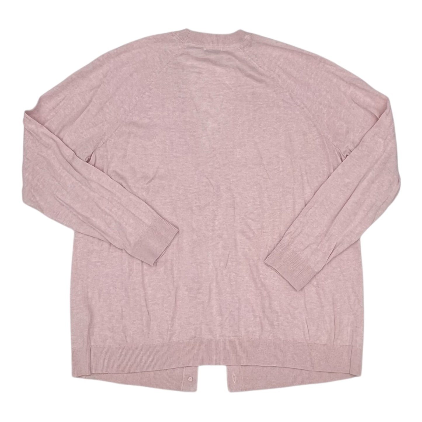 Sweater Cardigan By J. Jill In Pink, Size:Xl