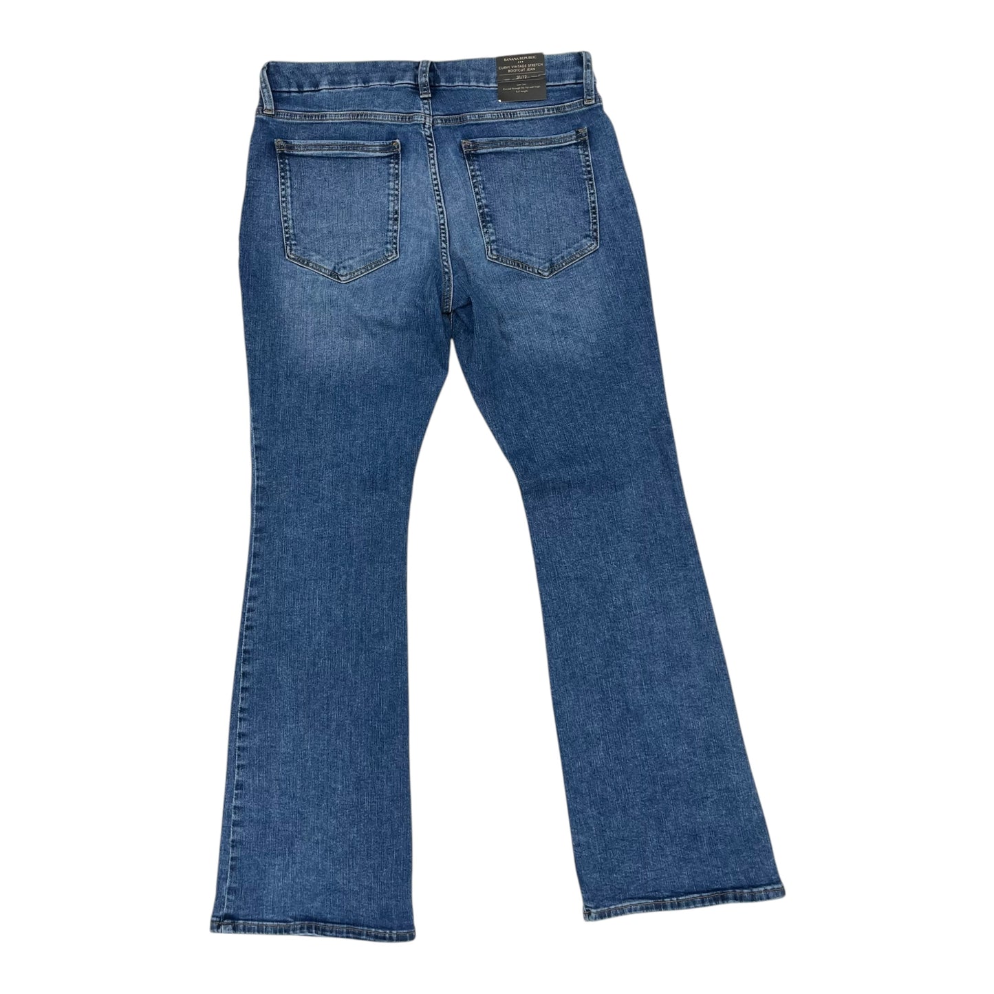 Jeans Boot Cut By Banana Republic In Blue Denim, Size:12