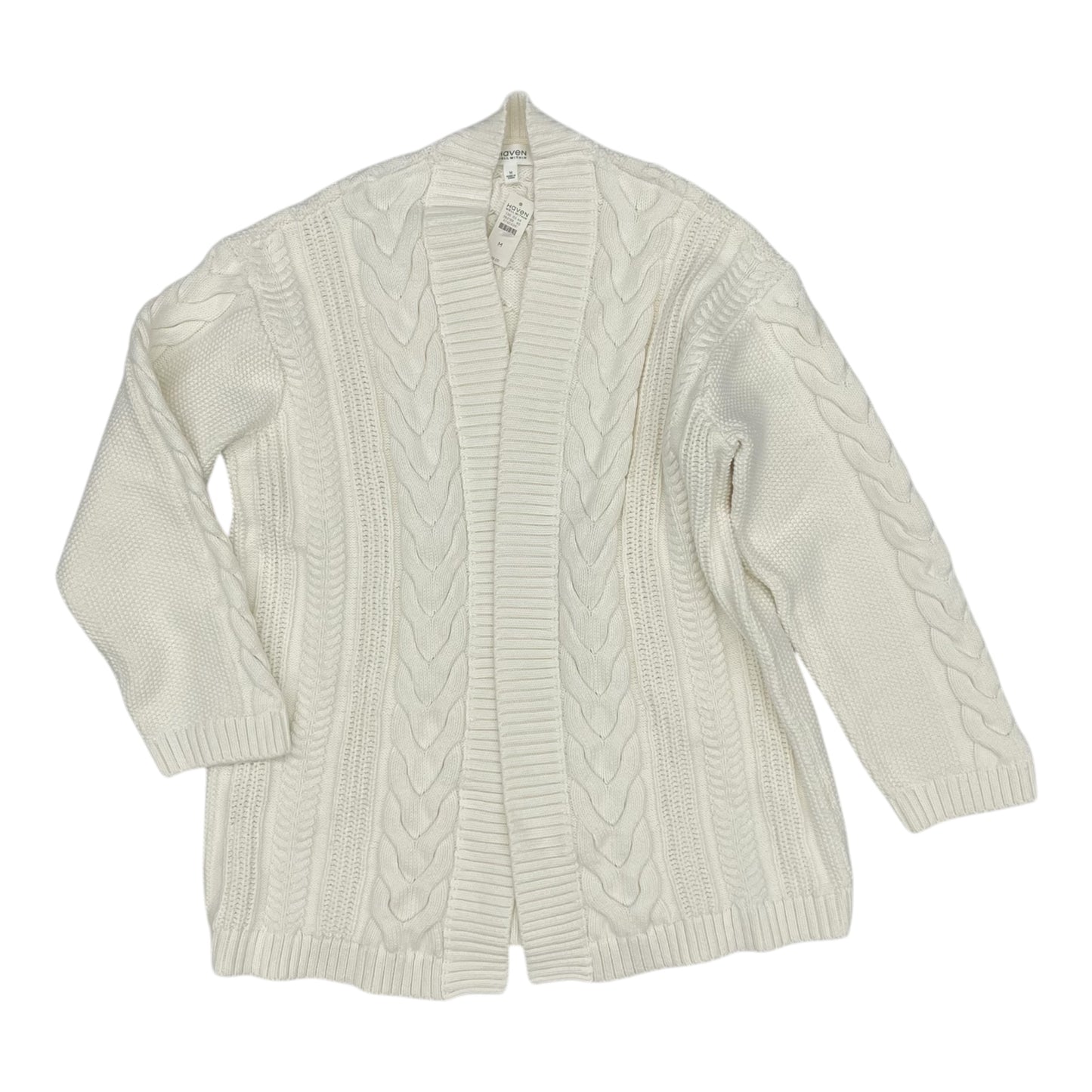 Sweater Cardigan By Haven In Cream, Size:M