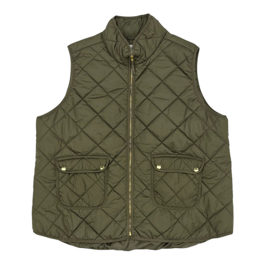 Vest Puffer & Quilted By Workshop In Green, Size:3X
