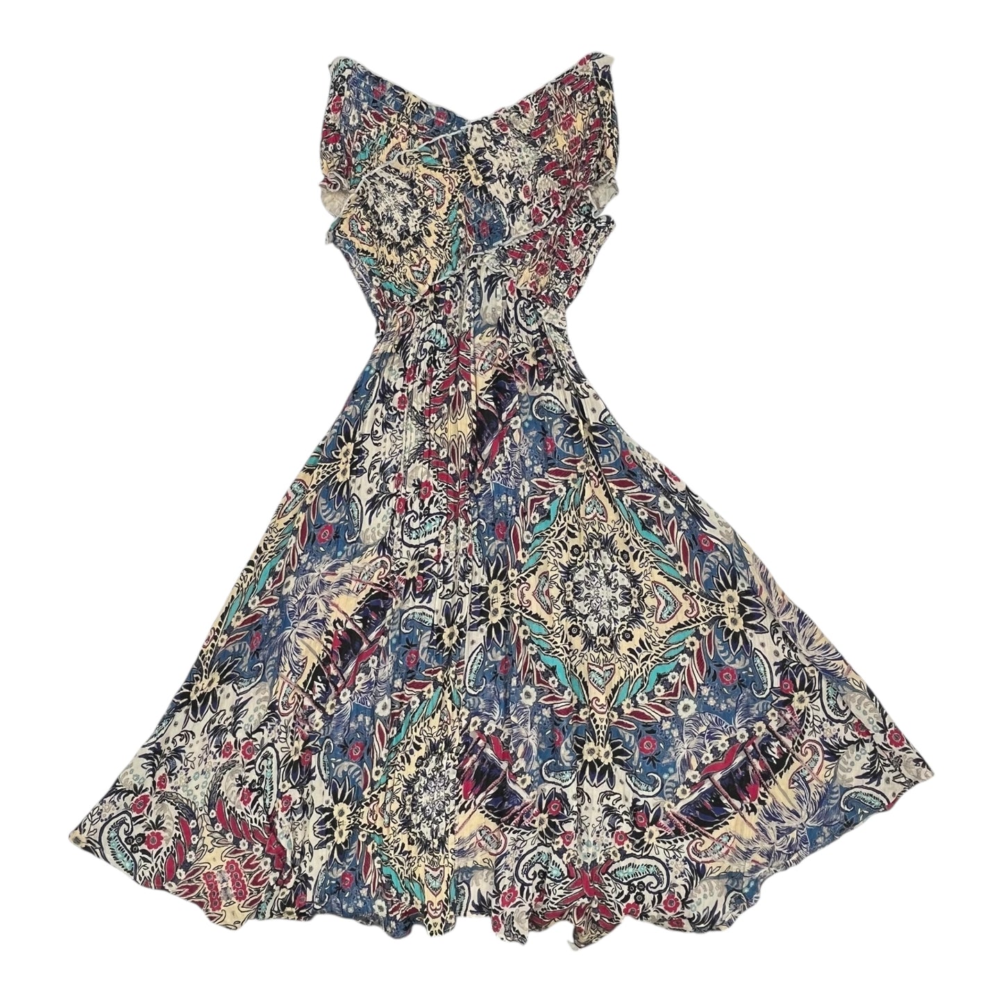 Dress Casual Midi By Anthropologie In Multi, Size:M