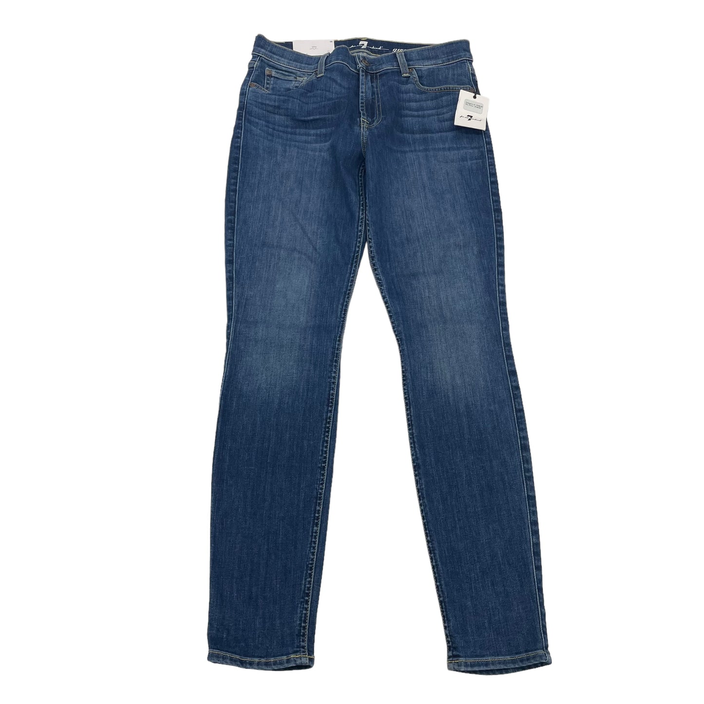 BLUE DENIM JEANS SKINNY by 7 FOR ALL MANKIND Size:8