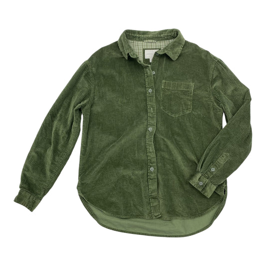 JACKET SHIRT By AMERICAN EAGLE In GREEN, Size:XS