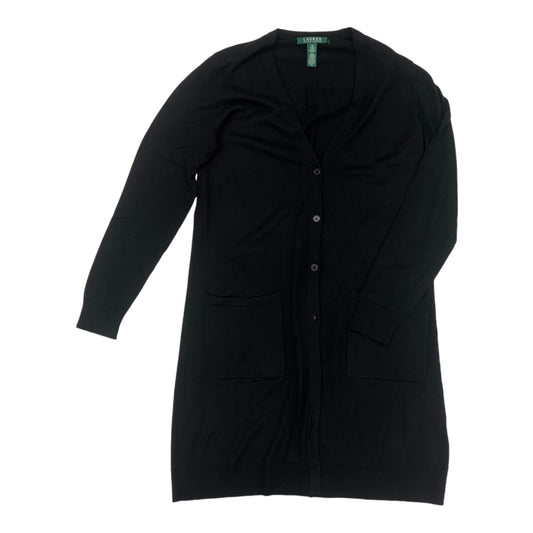 Cardigan By Lauren By Ralph Lauren In Black, Size:M