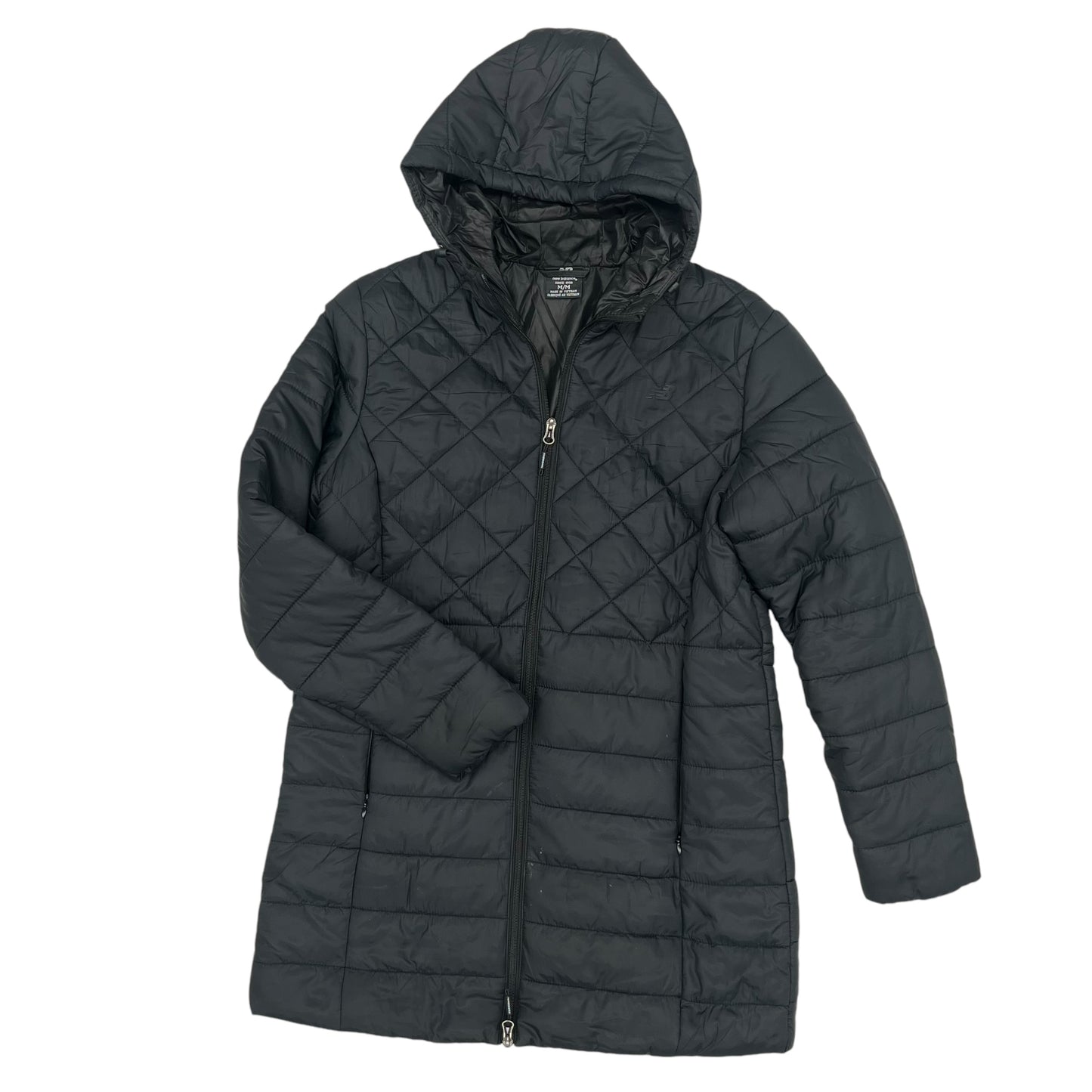 Coat Puffer & Quilted By New Balance In Black, Size:M