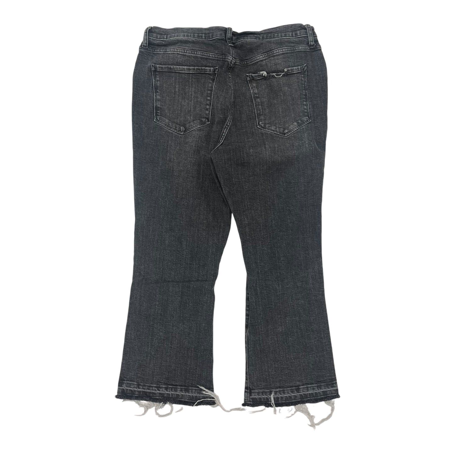 Jeans Flared By Ana In Black Denim, Size:16