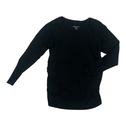 Mat Top Ls By Liz Lange Maternity In Black, Size:M