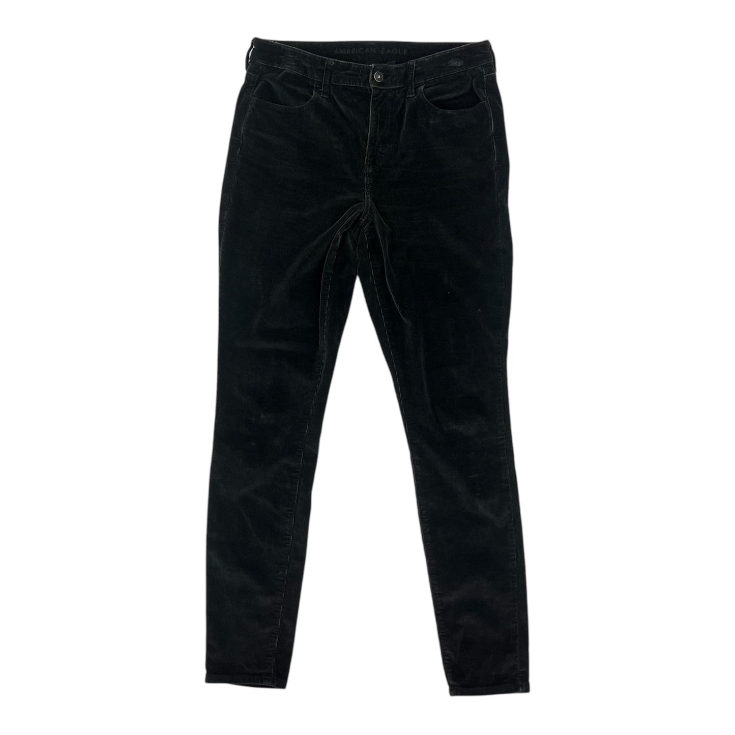 Pants Corduroy By American Eagle In Black, Size:10