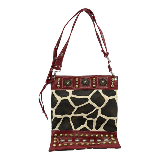 CROSSBODY by CHRISTIAN AUDIGIER In BLACK & RED, Size: SMALL