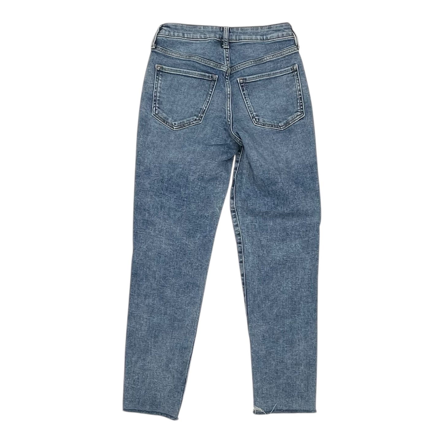Jeans Straight By Old Navy In Blue Denim, Size:0