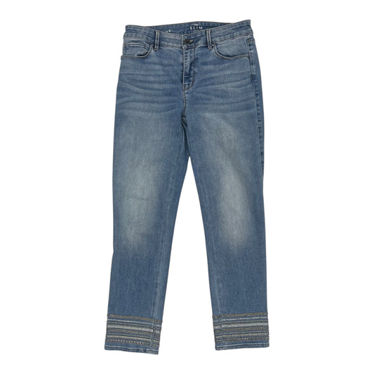 Jeans Cropped By White House Black Market In Blue Denim, Size:4