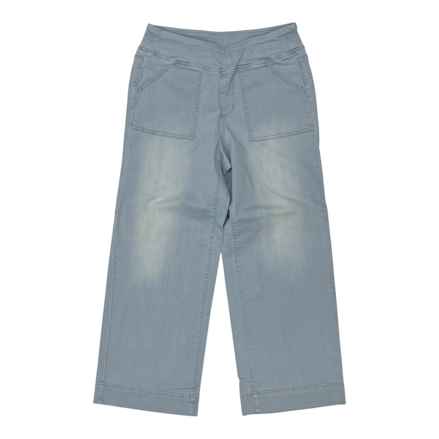 Jeans Wide Leg By Belle By Kim Gravel In Blue Denim, Size:12