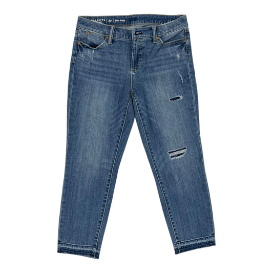 Jeans Skinny By Talbots In Blue Denim, Size:8P