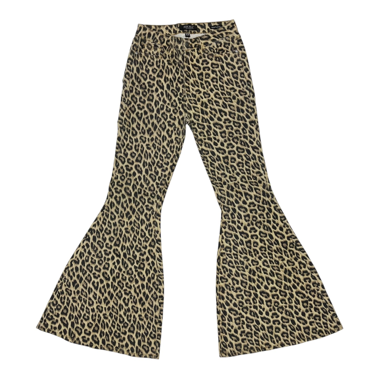 Jeans Flared By Judy Blue In Animal Print, Size:6