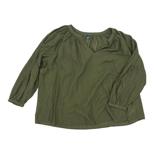 TOP LS by OLD NAVY In GREEN, Size: 3X