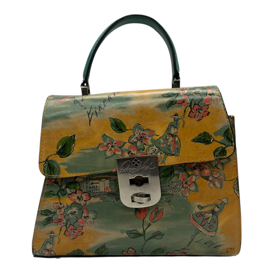 Handbag Designer By Patricia Nash In Brown & Green, Size:Medium