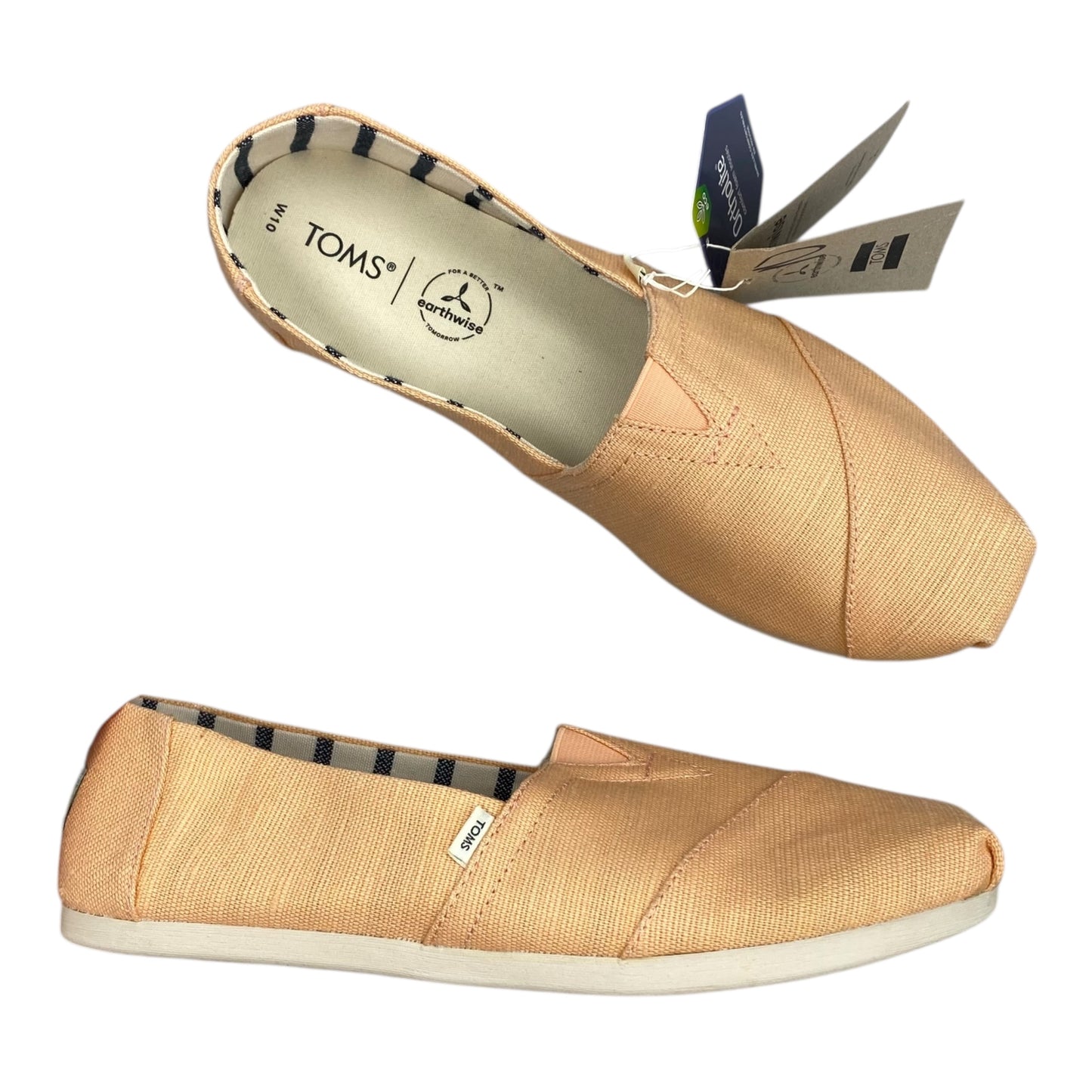 Shoes Flats By Toms In Orange, Size:10