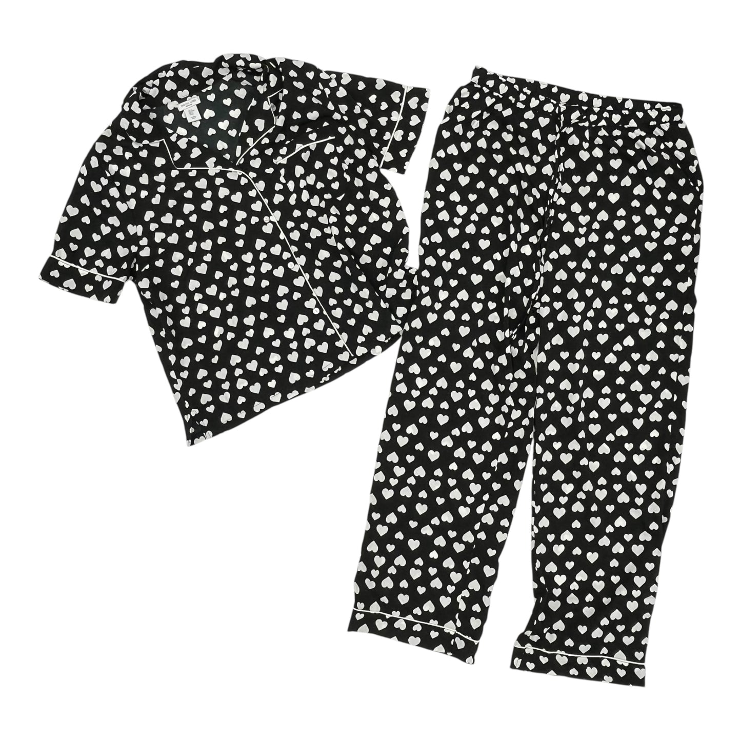 Pajamas 2Pc By Clothes Mentor In Black & White, Size:M