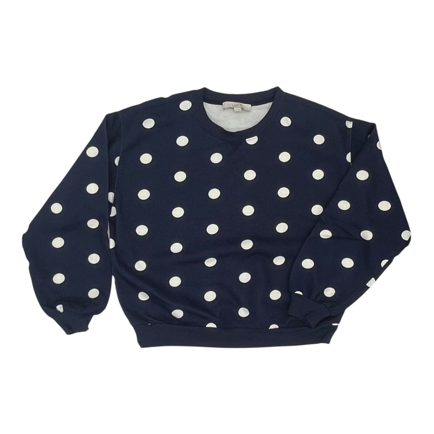Sweatshirt Crewneck By Loft In Blue, Size:S