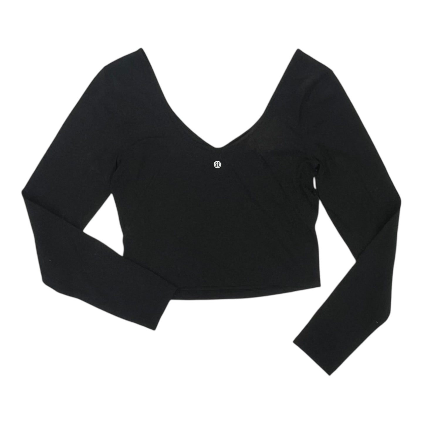 Athletic Top Ls Crewneck By Lululemon In Black, Size:S